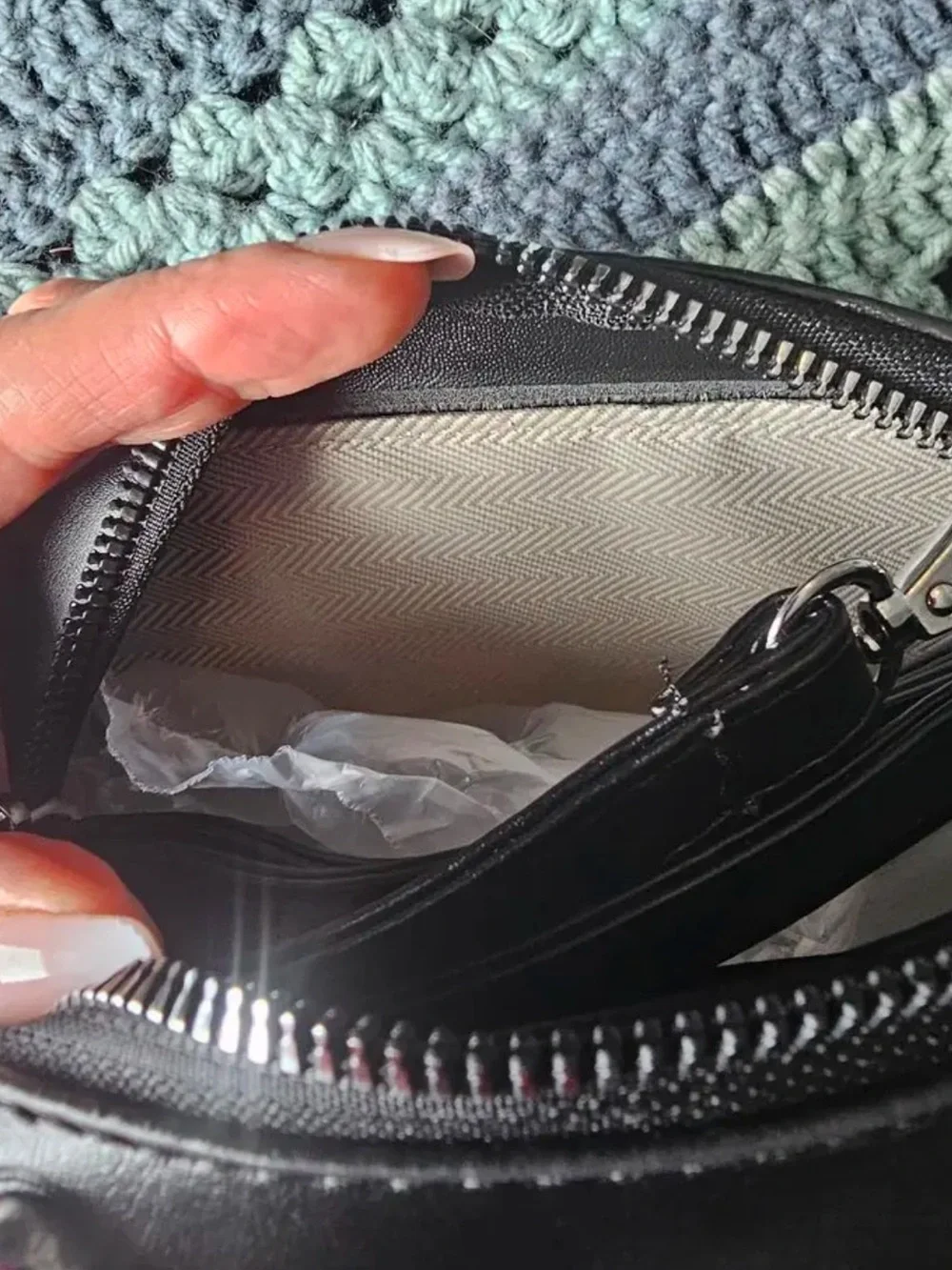 Target Black Camera-Shaped Crossbody Bag with Silver Accents